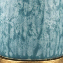 Madeline 26 Inch 150.00 Watt Blue Ceramic Table Lamp Portable Light -Outlet Jamie Aura Store 9madebld131m 1