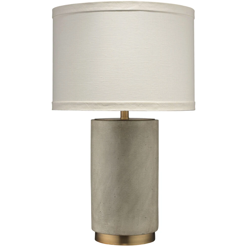 Mortar 26 Inch 150.00 Watt Grey Cement & Antique Brass Table Lamp Portable Light 1 Mortar 26 Inch 150.00 Watt Grey Cement & Antique Brass Table Lamp Portable Light