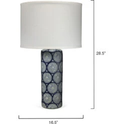 Neva 29 Inch 150.00 Watt Blue And Table Lamp Portable Light 10 Neva 29 Inch 150.00 Watt Blue And Table Lamp Portable Light -Outlet Jamie Aura Store 9nevabld131c 5