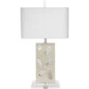 Parthenon 27.25 Inch 100 Watt Pearl & Clear Table Lamp Portable Light