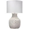 Porous 32 Inch 150.00 Watt Matte White Table Lamp Portable Light