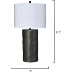 Undertow 33.5 Inch 150.00 Watt Charcoal Table Lamp Portable Light 7 Undertow 33.5 Inch 150.00 Watt Charcoal Table Lamp Portable Light -Outlet Jamie Aura Store 9undertotlch 2 1