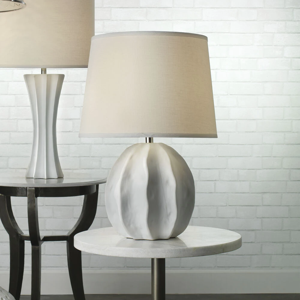 Urchin 28 Inch 150.00 Watt Matte White Table Lamp Portable Light 2 Urchin 28 Inch 150.00 Watt Matte White Table Lamp Portable Light - Image 2