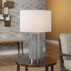 Vapor 24 Inch 150.00 Watt Opal Table Lamp Portable Light -Outlet Jamie Aura Store 9vapomdopal 8
