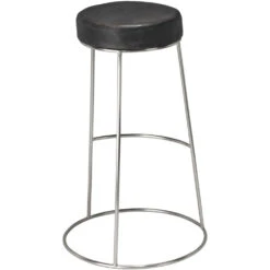 Henry 30 Inch Matte Charcoal And Pewter Bar Stool -Outlet Jamie Aura Store ls20henbscha 4