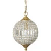 Crystal Orb Pendant Ceiling Light