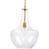 Sutton 1 Light 13 Inch Clear Pendant Ceiling Light