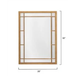 Chelsea 36 X 26 Inch Antique Brass Mirror -Outlet Jamie Aura Store ls6chelsab 2