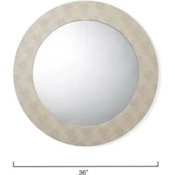 Chester 36 X 36 Inch Ivory Mirror -Outlet Jamie Aura Store ls6chesrndiv 2