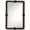 Contrast 36 X 24 Inch Black And Off White Mirror