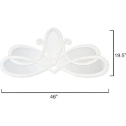 Scroll 46 X 20 Inch White Mirror 7 Scroll 46 X 20 Inch White Mirror -Outlet Jamie Aura Store ls6scrollww 2