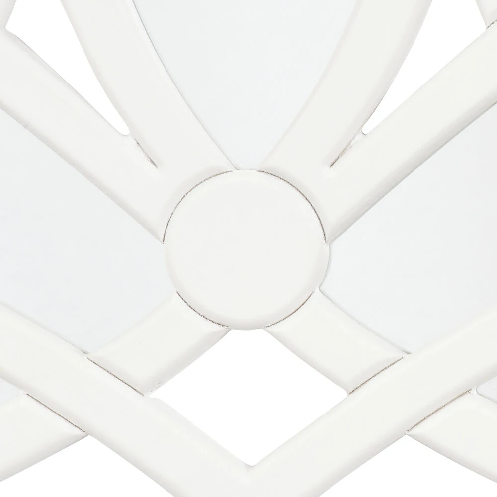 Scroll 46 X 20 Inch White Mirror 4 Scroll 46 X 20 Inch White Mirror - Image 4