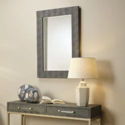 Structure 38 X 26 Inch Grey Mirror 14 Structure 38 X 26 Inch Grey Mirror -Outlet Jamie Aura Store ls6strurecgr 6