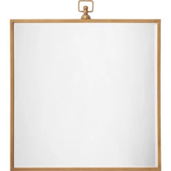 Vince 27 X 24 Inch Antique Brass Mirror