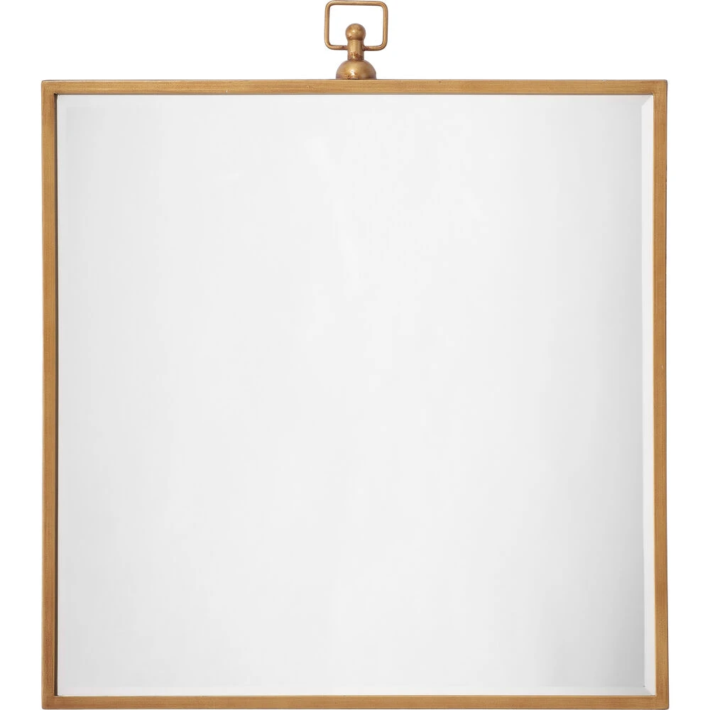 Vince 27 X 24 Inch Antique Brass Mirror 1 Vince 27 X 24 Inch Antique Brass Mirror