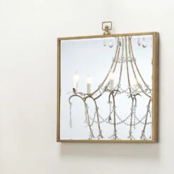 Vince 27 X 24 Inch Antique Brass Mirror 12 Vince 27 X 24 Inch Antique Brass Mirror -Outlet Jamie Aura Store ls6vinceab 5