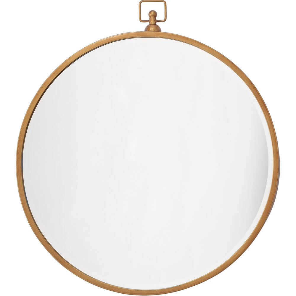 Zoe 27 X 24 Inch Antique Brass Mirror 1 Zoe 27 X 24 Inch Antique Brass Mirror