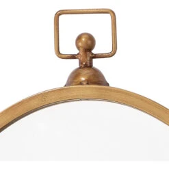 Zoe 27 X 24 Inch Antique Brass Mirror 8 Zoe 27 X 24 Inch Antique Brass Mirror -Outlet Jamie Aura Store ls6zoeab 3