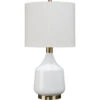 Amelia 24.5 Inch 100.00 Watt White Table Lamp Portable Light