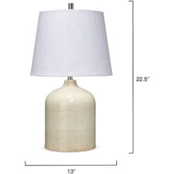 Au Lait 22.5 Inch 100.00 Watt Taupe Table Lamp Portable Light -Outlet Jamie Aura Store ls9aulaitaup 2