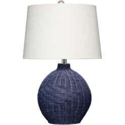 Cape 22 Inch 150.00 Watt Indigo Blue Table Lamp Portable Light