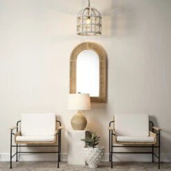 Cape 22 Inch 150.00 Watt Natural Table Lamp Portable Light -Outlet Jamie Aura Store ls9capenat 4