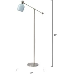 Draft 69 Inch 25.00 Watt Blue Floor Lamp Portable Light -Outlet Jamie Aura Store ls9draftflbl 2 1